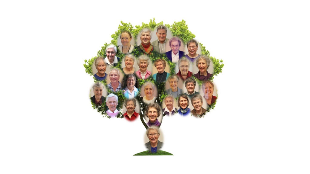 Image of the Sisters of Ann on a decorative tree